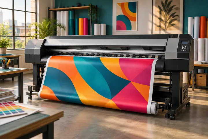 Flex printing machine चे प्रतिनिधिक छायाचित्र